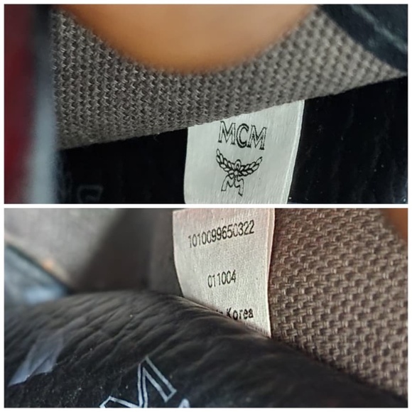 Authentic MCM Visestos Shopping Tote Bag Black/Grey - Picture 10 of 13